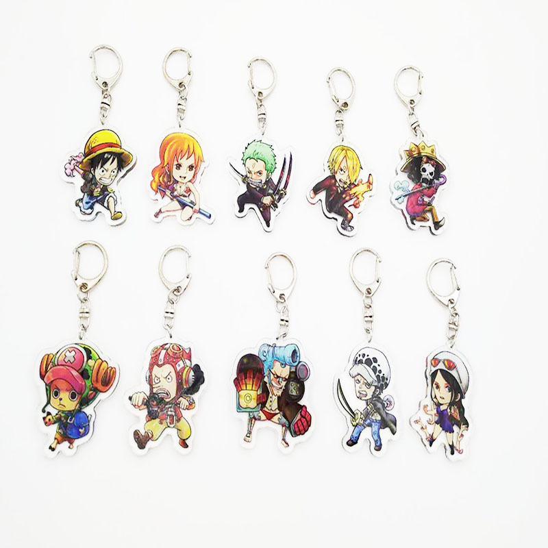 Anime Merchandise For Girls - Chaveiro de Acrílico One Piece Luffy: