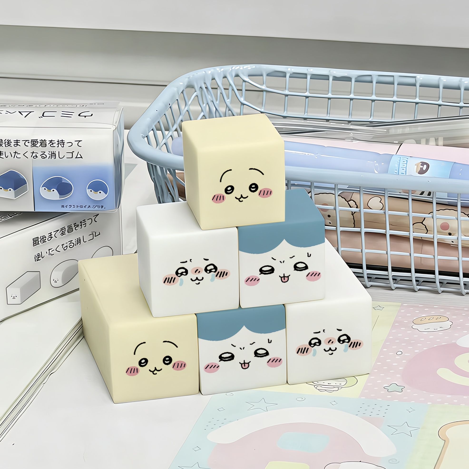 Erased Anime Merchandise - Nova série de borrachas Chiikawa Hachiware,