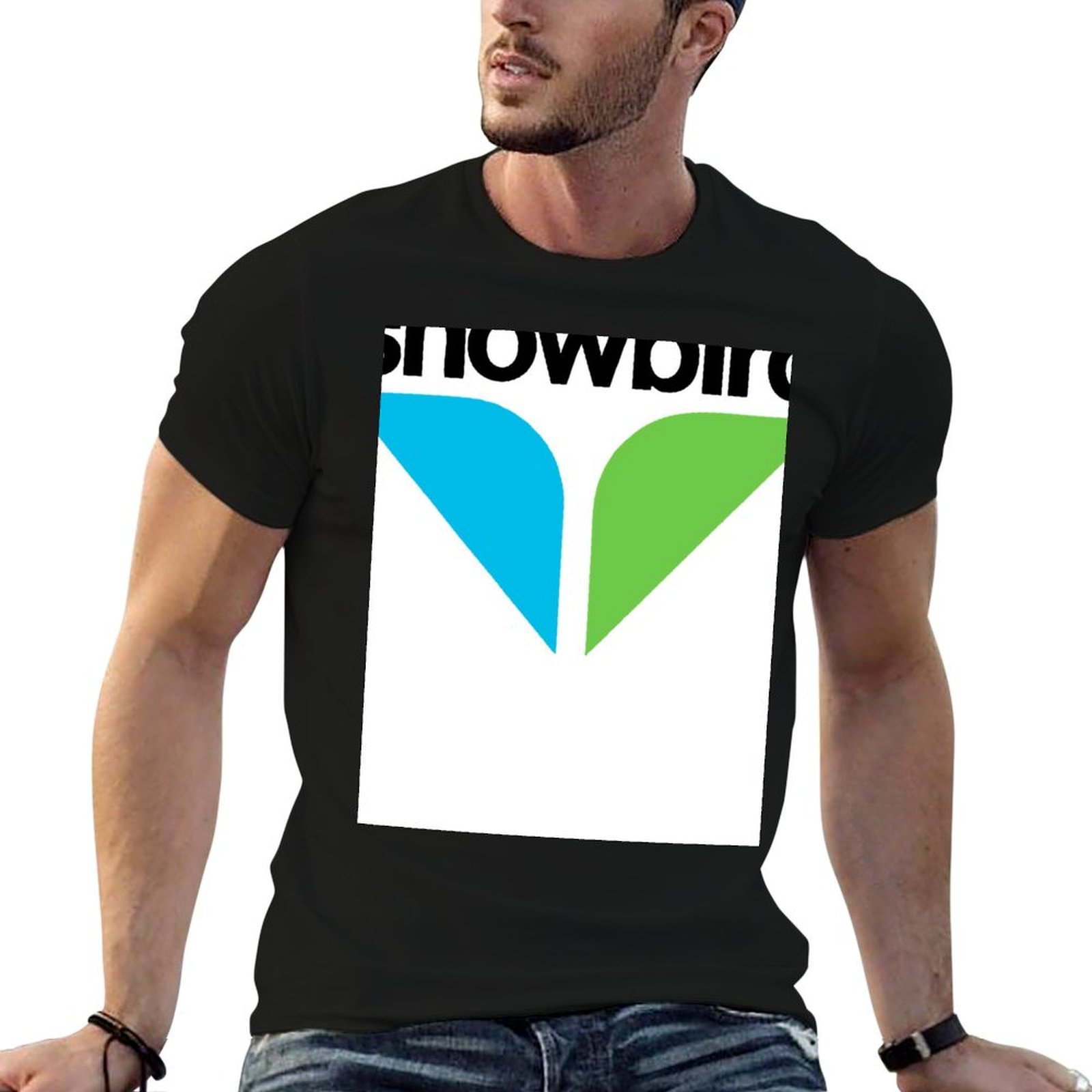 Anime Merchandise Logo - Camiseta com logotipo Snowbird, camiseta masculina