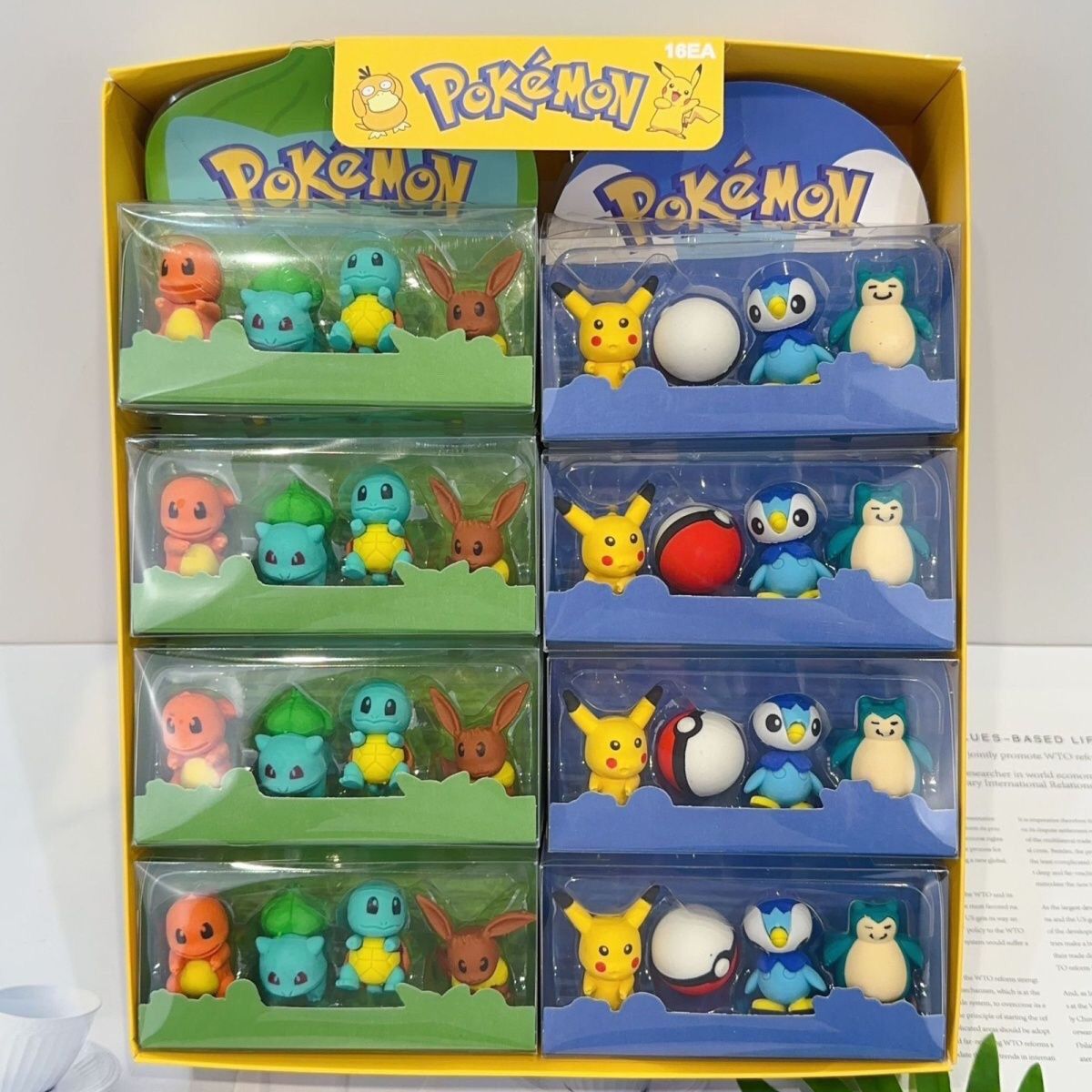 Erased Anime Merchandise - Borrachas de figuras Pokémon, borrachas fofas