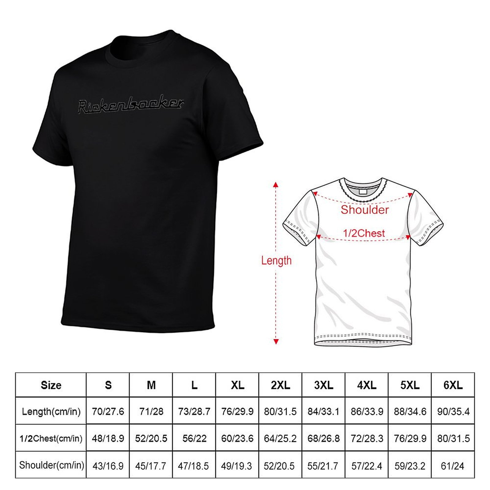 Camiseta com logotipo Rickenba - Anime Merchandise Logo avaliação e preço