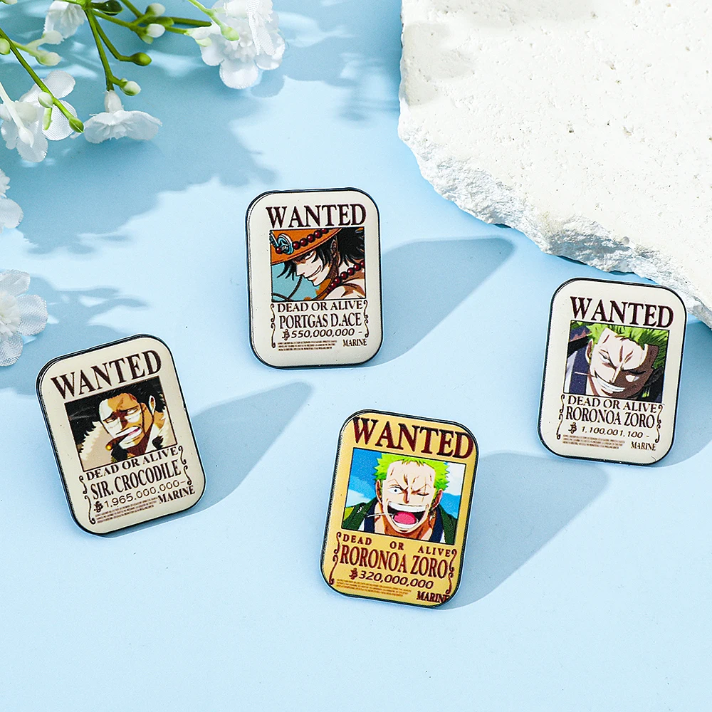4 Peças Broche de Anime ONE PI - Enamel Pin Set avaliação e preço
