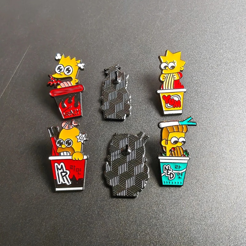 Conjunto de 6 peças dos Simpso - Enamel Pin Set avaliação e preço