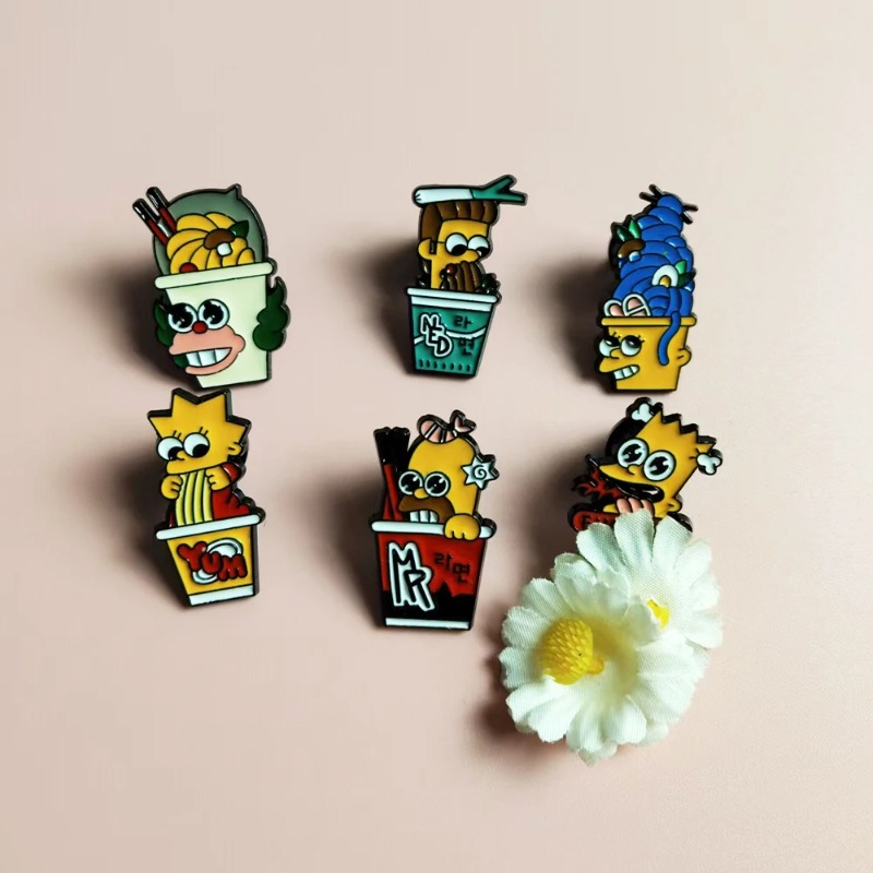 Conjunto de 6 peças dos Simpso - Enamel Pin Set avaliação e preço