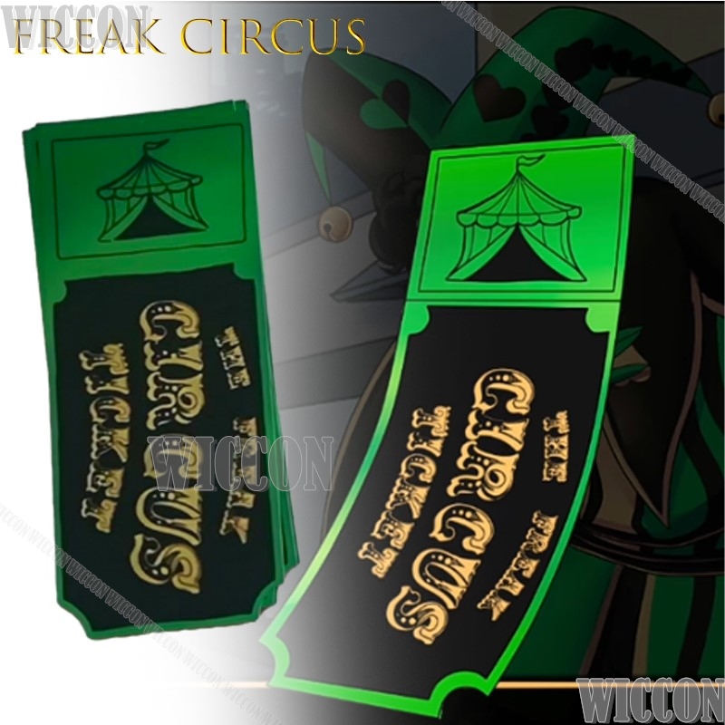 Freak circo bilhete cartão ver - Anime Merchandise Europe avaliação e preço