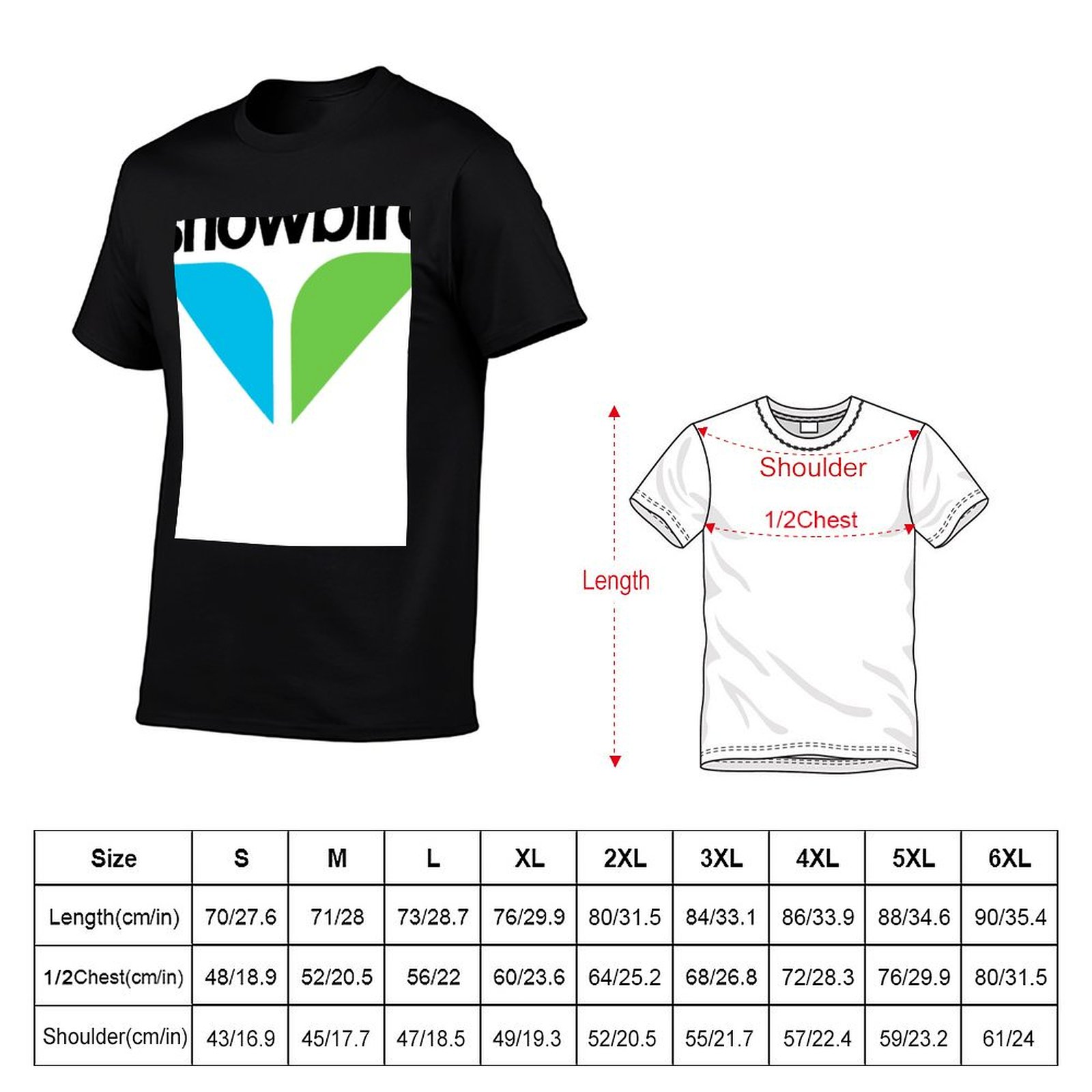 Camiseta com logotipo Snowbird - Anime Merchandise Logo avaliação e preço